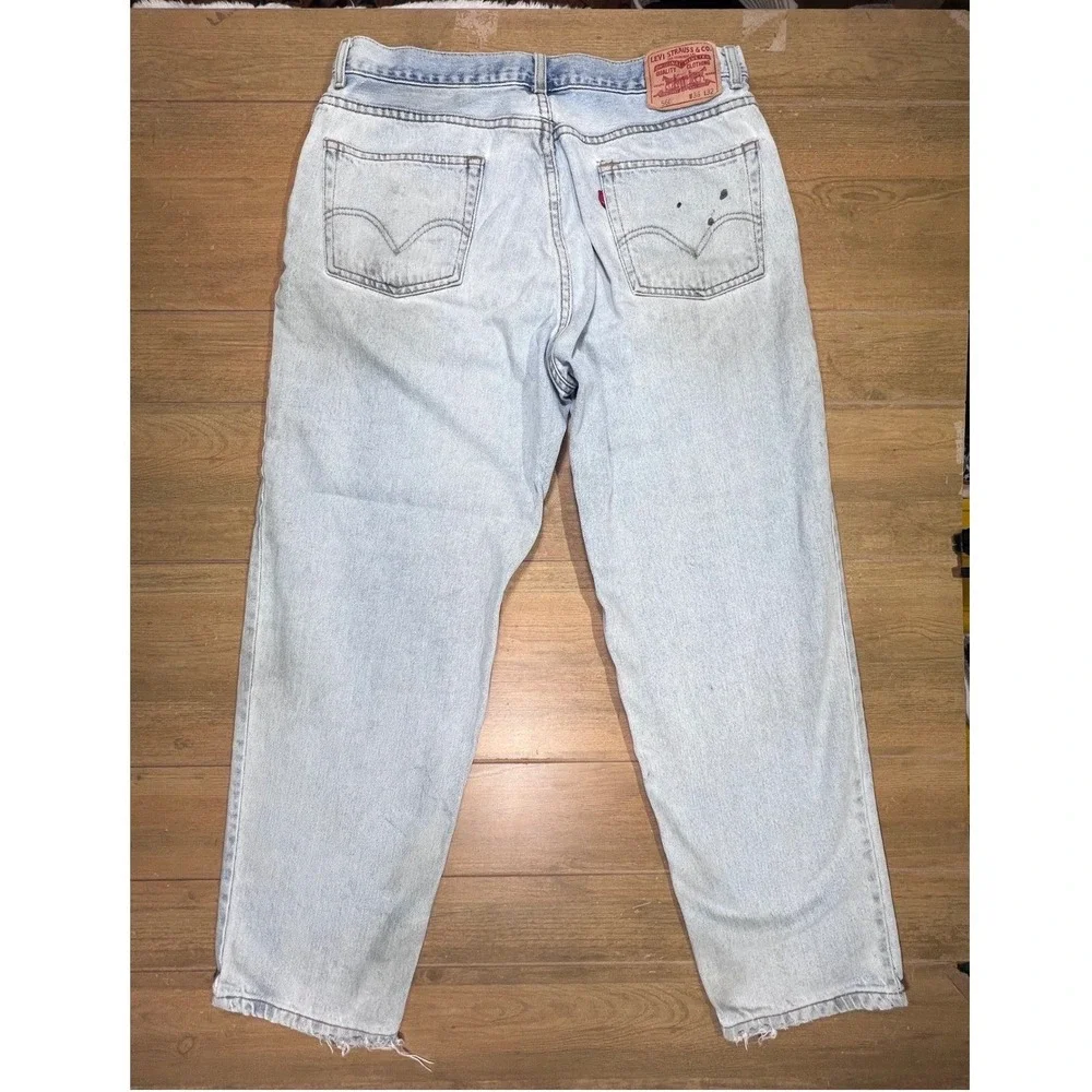 Levis 560 Comfort Fit Jeans‎ Mens 36x32 Light Wash Distressed Denim grunge